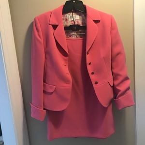 Pink skirt suit